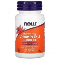 Vitamine Now Foods VIT D-3 5000IU 120 SGELS