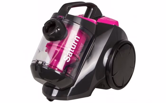 Aspirator cu container Saturn ST-VC0272, 1400 W, 78 dB, Roz cu negru 