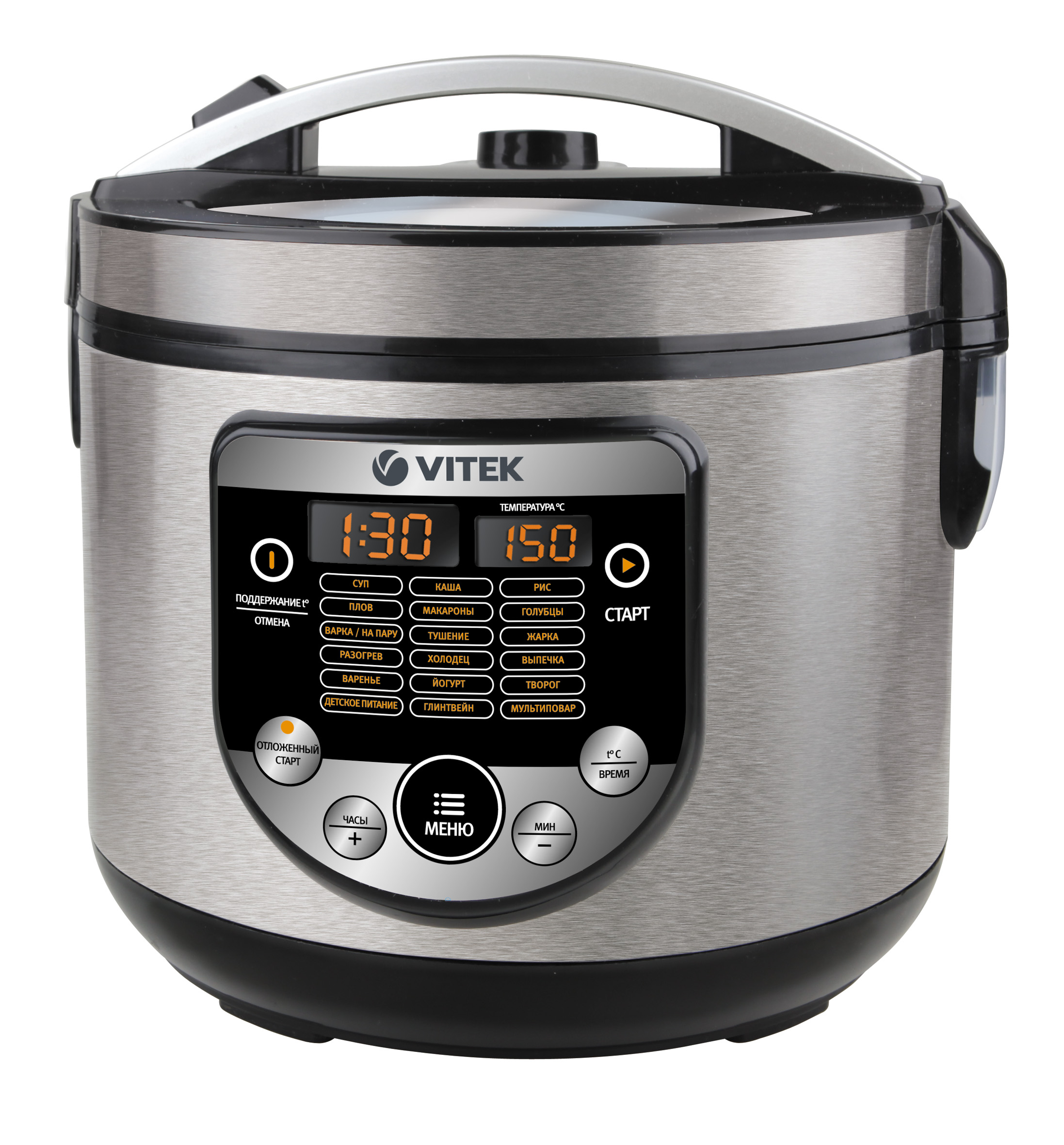 Мультиварка Vitek VT-4272 / 900 / 18авто-программ / Серебристый photo 1 Мультиварка Vitek VT-4272 / 900 / 18авто-программ / Серебристый photo 1