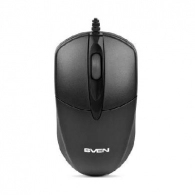 SVEN RX-112, Optical Mouse, 800 dpi, USB+PS/2, Black