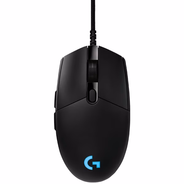 Logitech G Pro Hero Gaming Mouse, High-speed, HERO 16K Gaming Sensor, Mechanical Button Tensioning System,  6 Programmable buttons, 100-16000 dpi, LIGHTSYNC RGB, Onboard memory: 5 profiles 