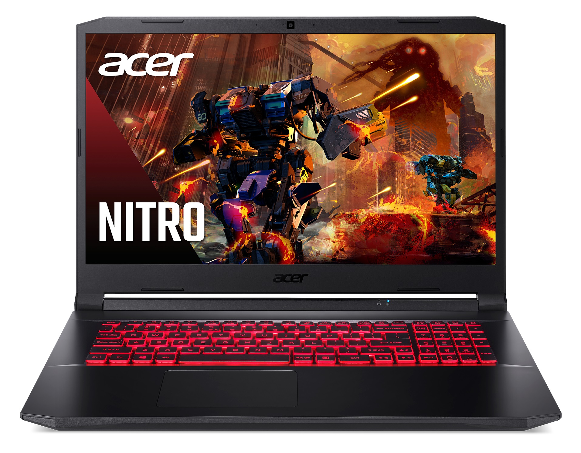 ACER Nitro AN517-54 Shale Black (NH.QF6EU.005) 17.3" FHD IPS 144Hz 72%NTSC (Intel Core i5-11400H 6xCore 2.2-4.5GHz, 8GB (1x8) DDR4 RAM, 512GB PCIe NVMe SSD+HDD Kit, GeForce RTX3050Ti 4GB GDDR6, WiFi6-AX/BT 5.1 Killer 1650i, 4cell, HD Webcam, RUS, Backlit, photo 1