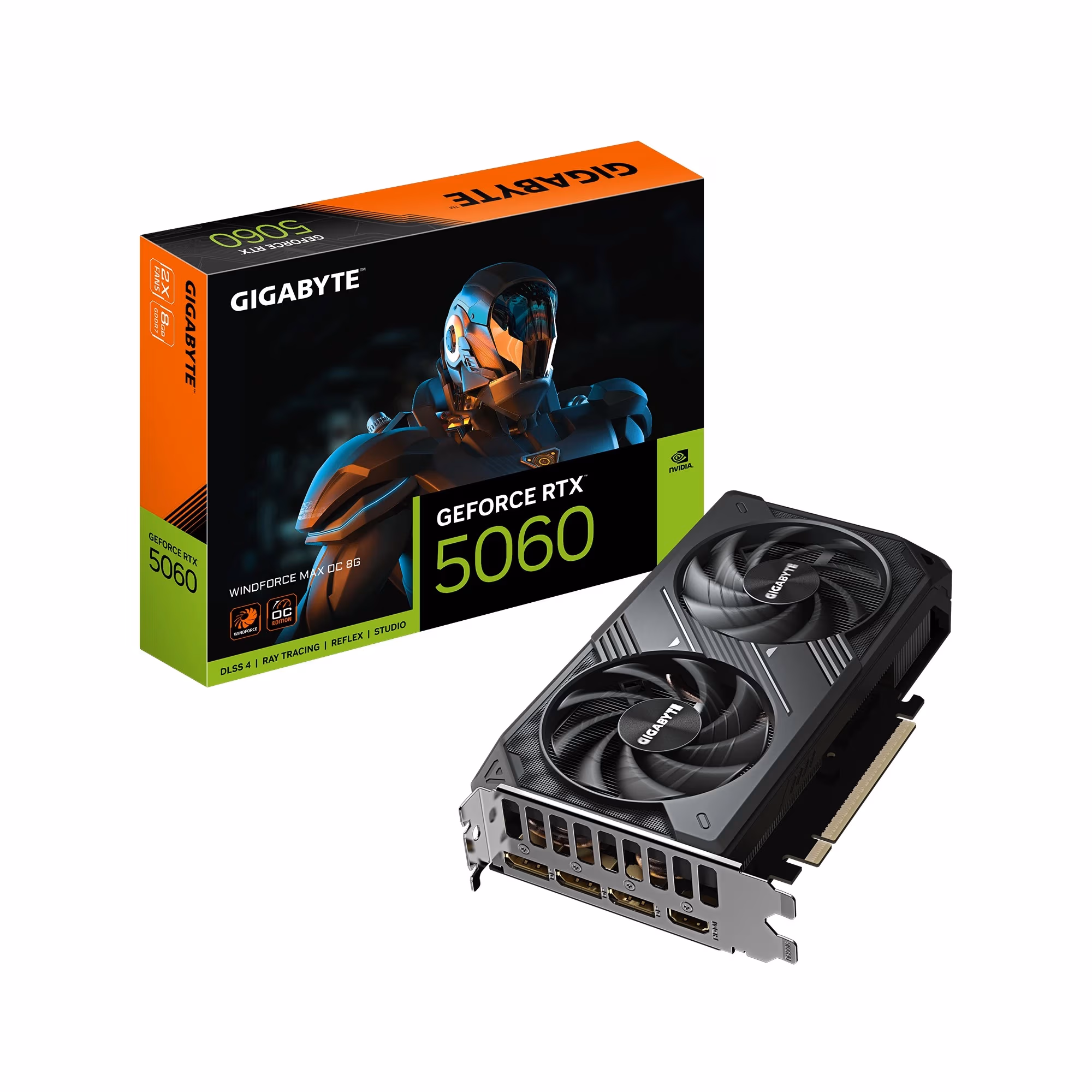 Placa video GIGABYTE GeForce RTX 5060 WINDFORCE MAX OC 8G / 8GB / GDDR7 / 128bit