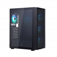 Компьютер  PC1128MP - Gaming A-RGB#3.5/ AMD Ryzen 5 8400F/ 16GB / 512GB SSD / Radeon RX 5060/ Black thumbnav 1