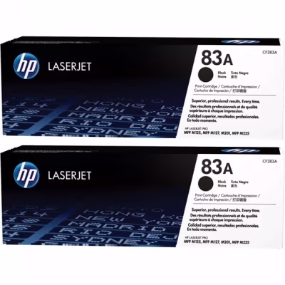 HP 83A Black Dual Pack Original Toner Cartridge for LaserJet Pro M125, M127, M225 Series, 1500 pages
