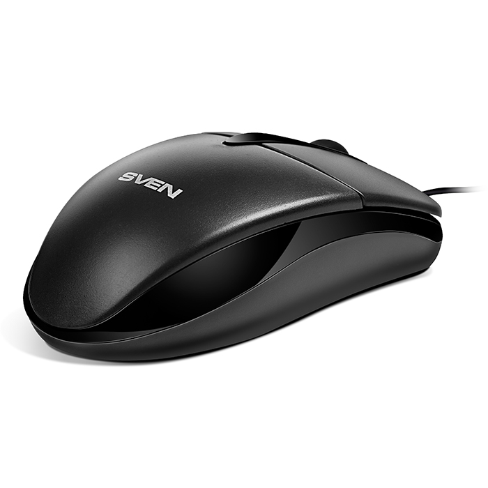 SVEN RX-112, Optical Mouse, 800 dpi, USB+PS/2, Black photo 2