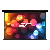 Elite Screens 135" (16:9) 299 x 168 cm, Electric Projection Screen, VMAX2 Series with IR/Low Voltage 3-way wall box, TopDrop 15cm, Black thumbnav 1
