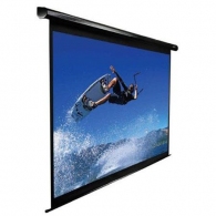 Elite Screens 135" (16:9) 299 x 168 cm, Electric Projection Screen, VMAX2 Series with IR/Low Voltage 3-way wall box, TopDrop 15cm, Black thumbnav 2