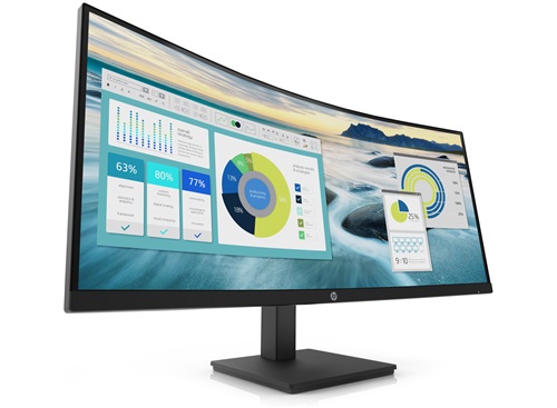 34.0" Monitor HP VA LED P34hc G4 / UltraWide / Curved / 21:9 / Black photo 2