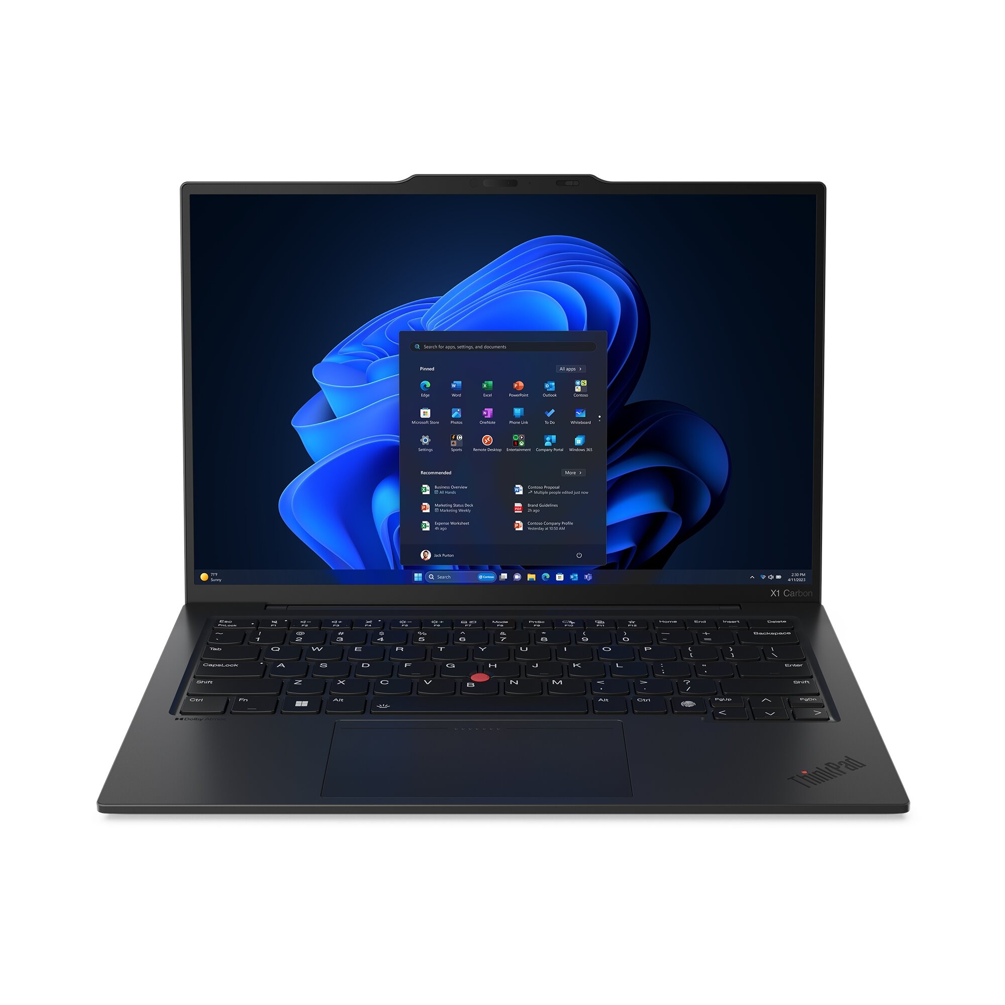Laptop 14.0” Lenovo ThinkPad X1 Carbon G12/ WUXGA/ Intel Core Ultra 7 155U/ 32GB/ 1TB SSD/ Win11Pro/ Black photo 1