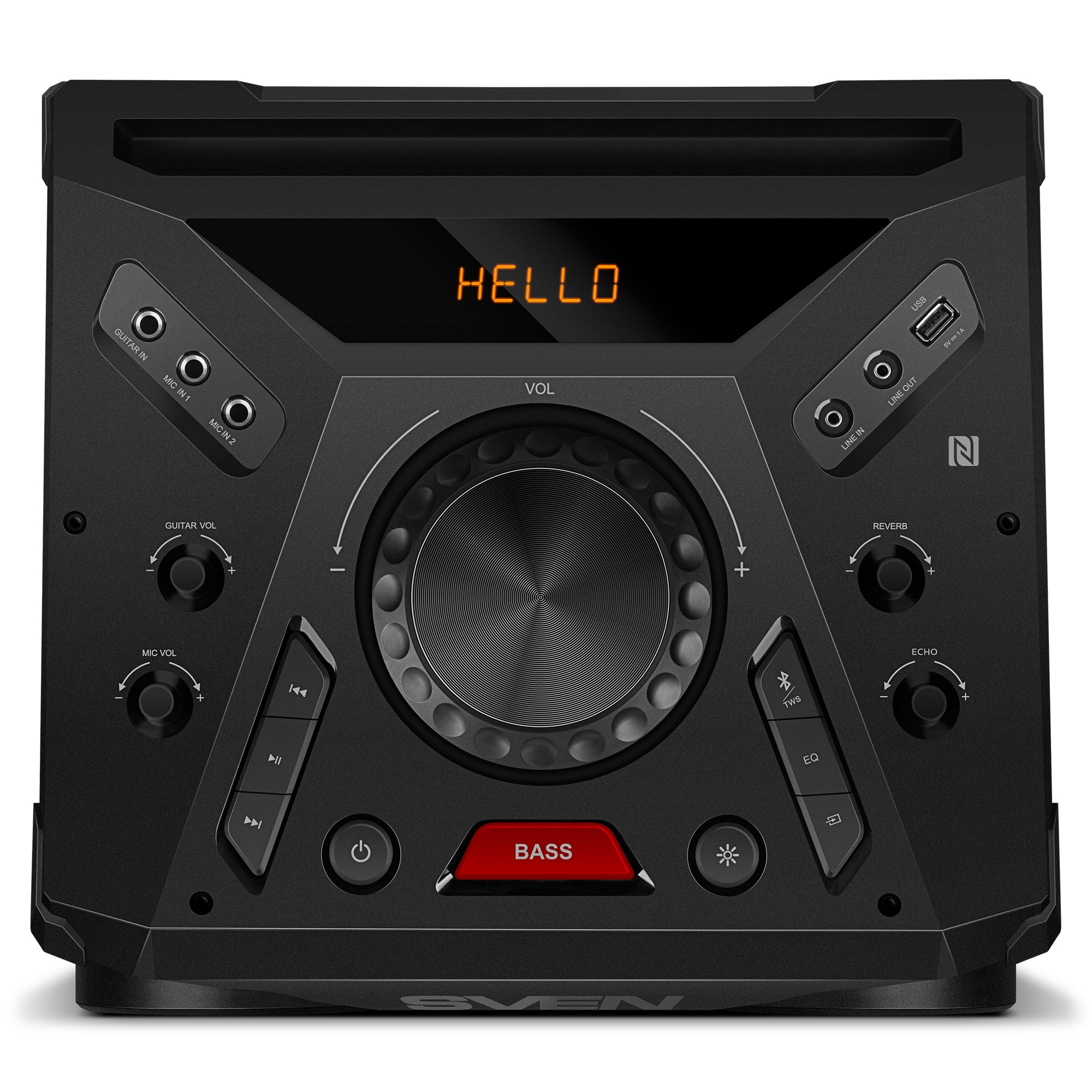 Портативная Колонка SVEN PS-1900 Black / 1000W / Bluetooth / NFC / FM tuner / USB photo 4