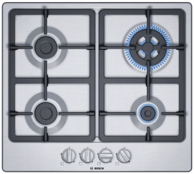 Встраиваемая  газовая панель Bosch PGH6B5B90 