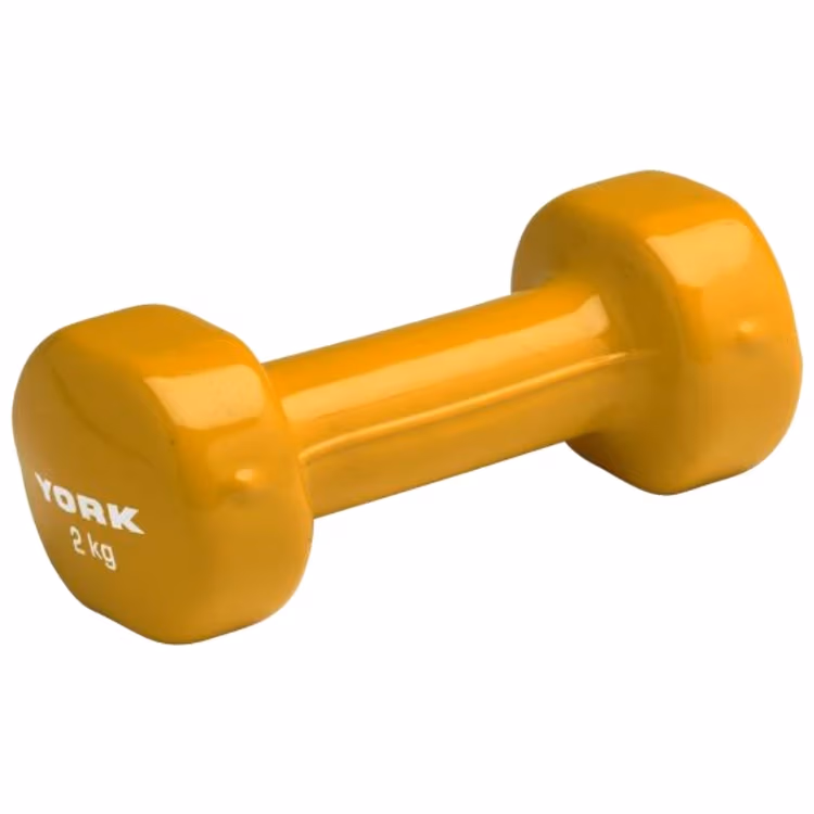 Gantera 2 kg YORK Vinyl Dipped Dumbbells (Fitbell) 