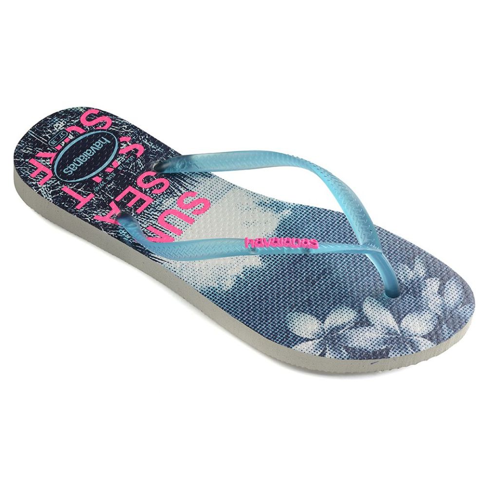 Slapi Havaianas SLIM PAISAGE pt Femei / 35/36 / Turcoaz photo 3