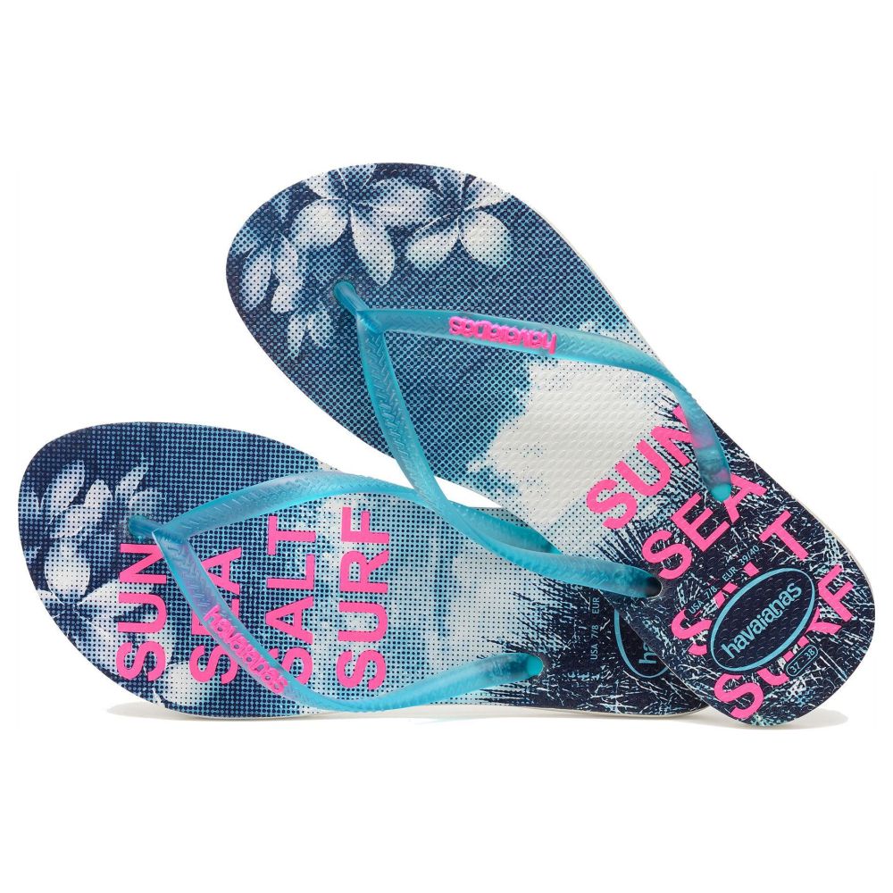 Slapi Havaianas SLIM PAISAGE pt Femei / 35/36 / Turcoaz photo 4