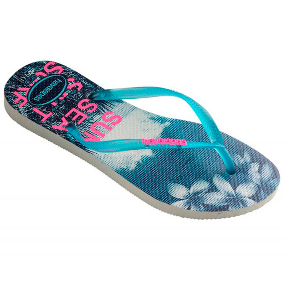 Slapi Havaianas SLIM PAISAGE pt Femei / 35/36 / Turcoaz photo 5