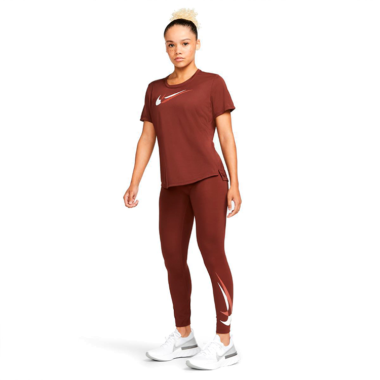 Tricou Nike W NK DF SWSH RUN SS / Femei / XL / Maro photo 5