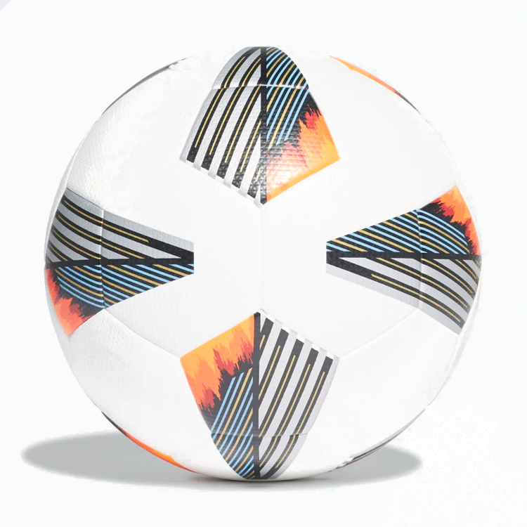 Minge fotbal Adidas FS0373 / Marimea 5 / Alb-Negru-Albastru-Argintiu photo 5