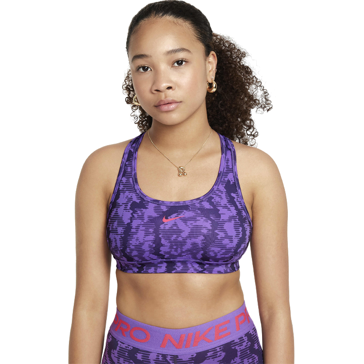 Bra sportive Nike G NK SWSH REV AOP BRA / Femei / XL / Violet photo 3