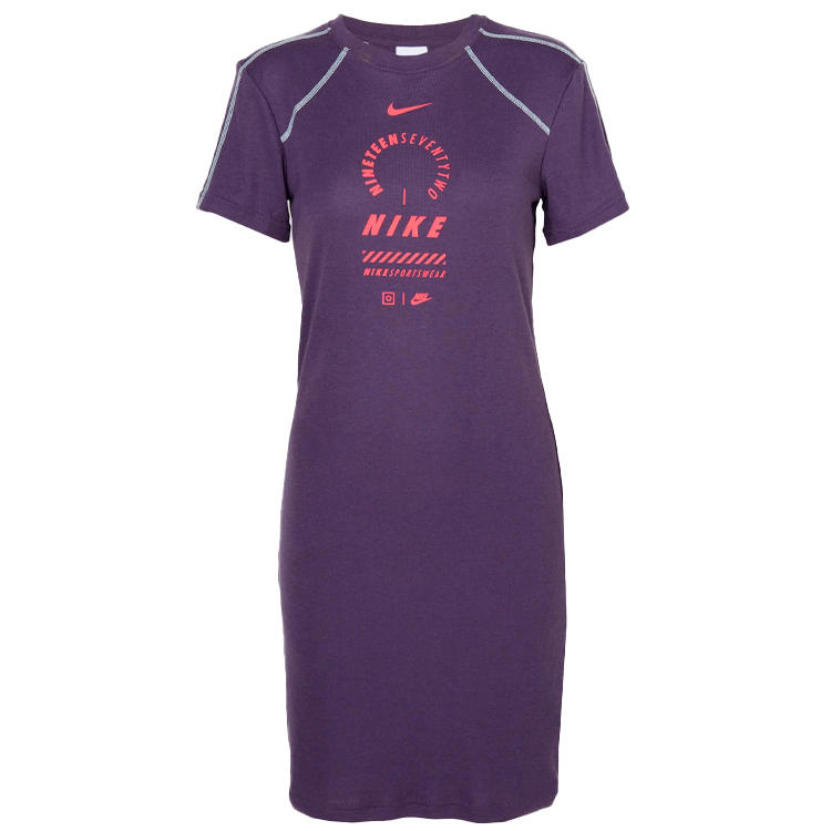 Rochie Nike W NSW DRESS SS FEMME SW M Violet Femei photo 2