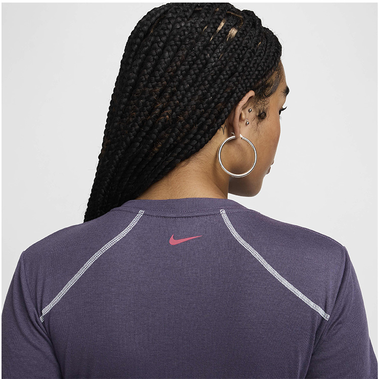 Rochie Nike W NSW DRESS SS FEMME SW M Violet Femei photo 4