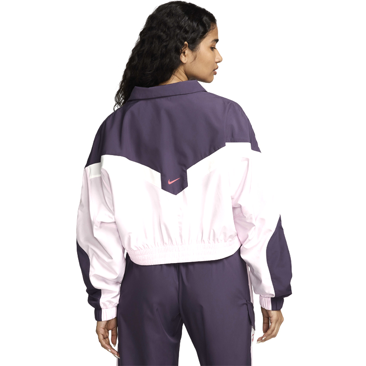 Hanorac Nike W NSW JKT WVN STREET SW M Violet-roz Femei photo 4