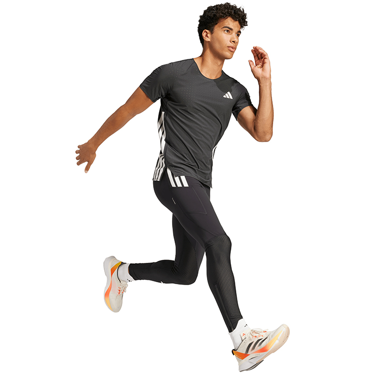 Футболка мужская Adidas ADIZERO TEE M S Черный photo 3
