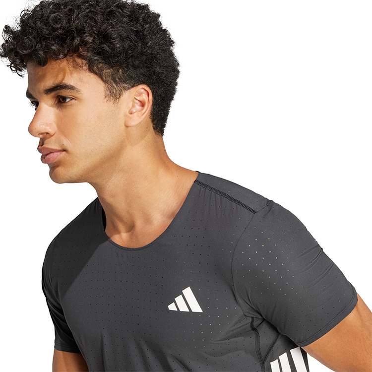 Футболка мужская Adidas ADIZERO TEE M S Черный photo 6