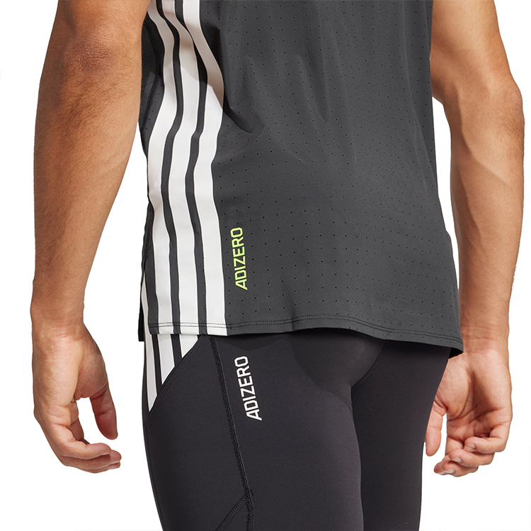 Футболка мужская Adidas ADIZERO TEE M S Черный photo 7