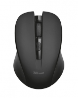 Trust Mydo Black Wireless Mouse, Silent Click, 10m  2.4GHz, Micro receiver, 1000 - 1800 dpi, 4 button, USB thumbnav 1