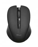Trust Mydo Black Wireless Mouse, Silent Click, 10m  2.4GHz, Micro receiver, 1000 - 1800 dpi, 4 button, USB