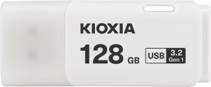 128GB USB3.2  Kioxia (Toshiba) TransMemory U301 White, Plastic, Small design (Read 70 MByte/s, Write 20 MByte/s) thumbnav 1