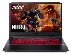 ACER Nitro AN517-54 Shale Black (NH.QF7EU.008) 17.3" FHD IPS 144Hz 72%NTSC (Intel Core i7-11800H 8xCore 2.3-4.6GHz, 16GB (2x8) DDR4 RAM, 512GB PCIe NVMe SSD+HDD Kit, GeForce RTX3060 6GB GDDR6, WiFi6-AX/BT 5.1 Killer 1650i, 4cell, HD Webcam, RUS, Backlit,  thumbnav 1