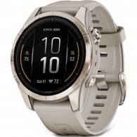 Garmin Epix Pro (Gen 2), 42mm, Sapphire, Soft Gold with Light Sand Band thumbnav 1