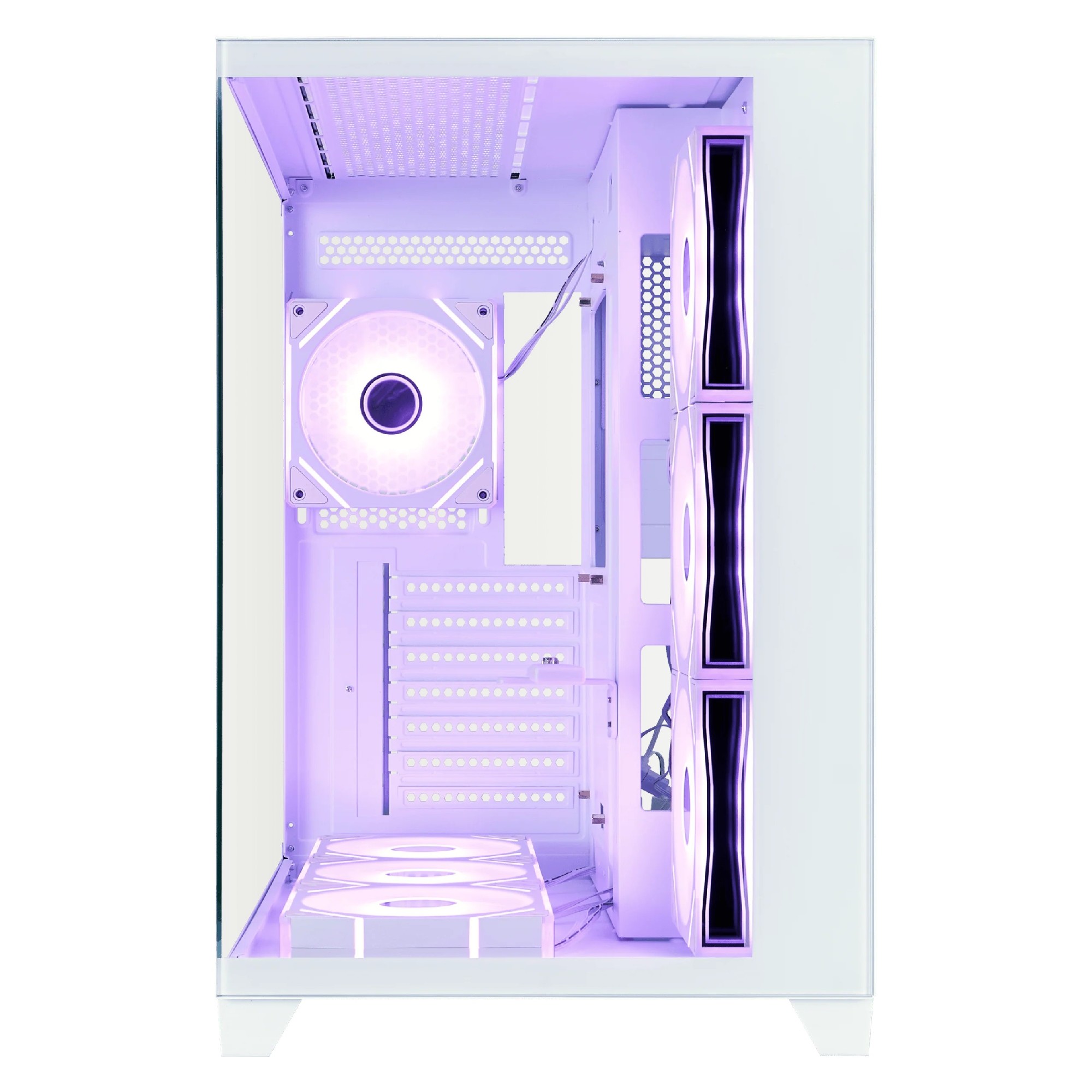 Корпус 1STPLAYER MV8-TP / no PSU / Side-Window / 4x120mm / ATX / White photo 3