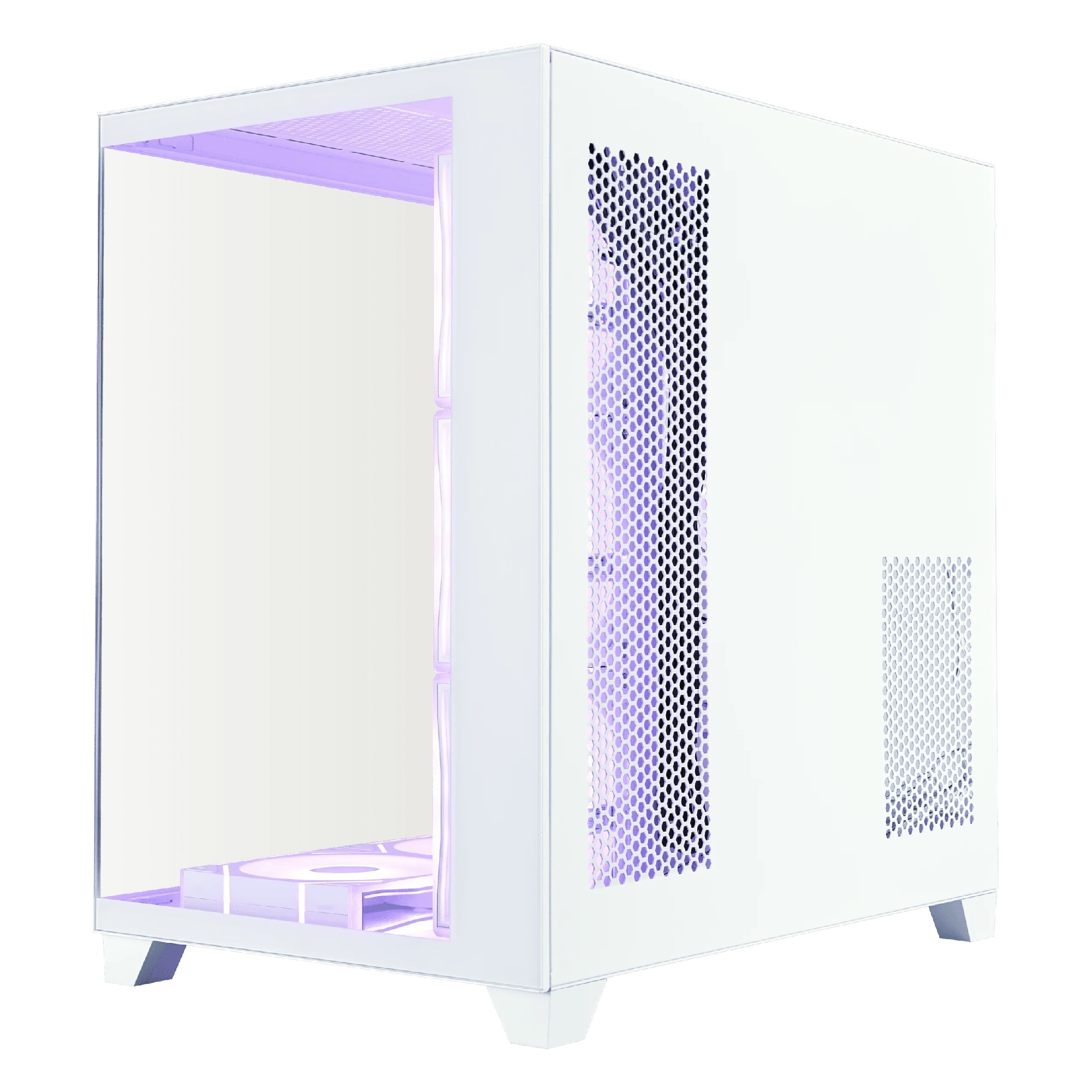 Корпус 1STPLAYER MV8-TP / no PSU / Side-Window / 4x120mm / ATX / White photo 4