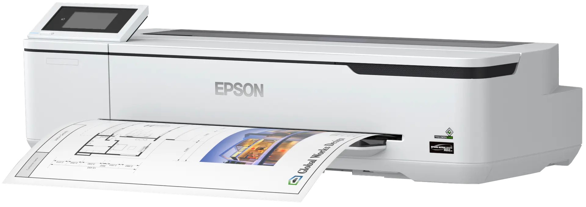 Epson SureColor SC-T3100N 24” (610 mm, A1+), No stand!, 2400x1200dpi, IEEE802.1x, 1Gb, SNMPv3, TLS/SSL, SMTPs, IP Sec, Administrator Mod, Ethernet, USB, Wi-Fi, Epson UltraChrome XD2 T40C140/240/340/440. photo 2