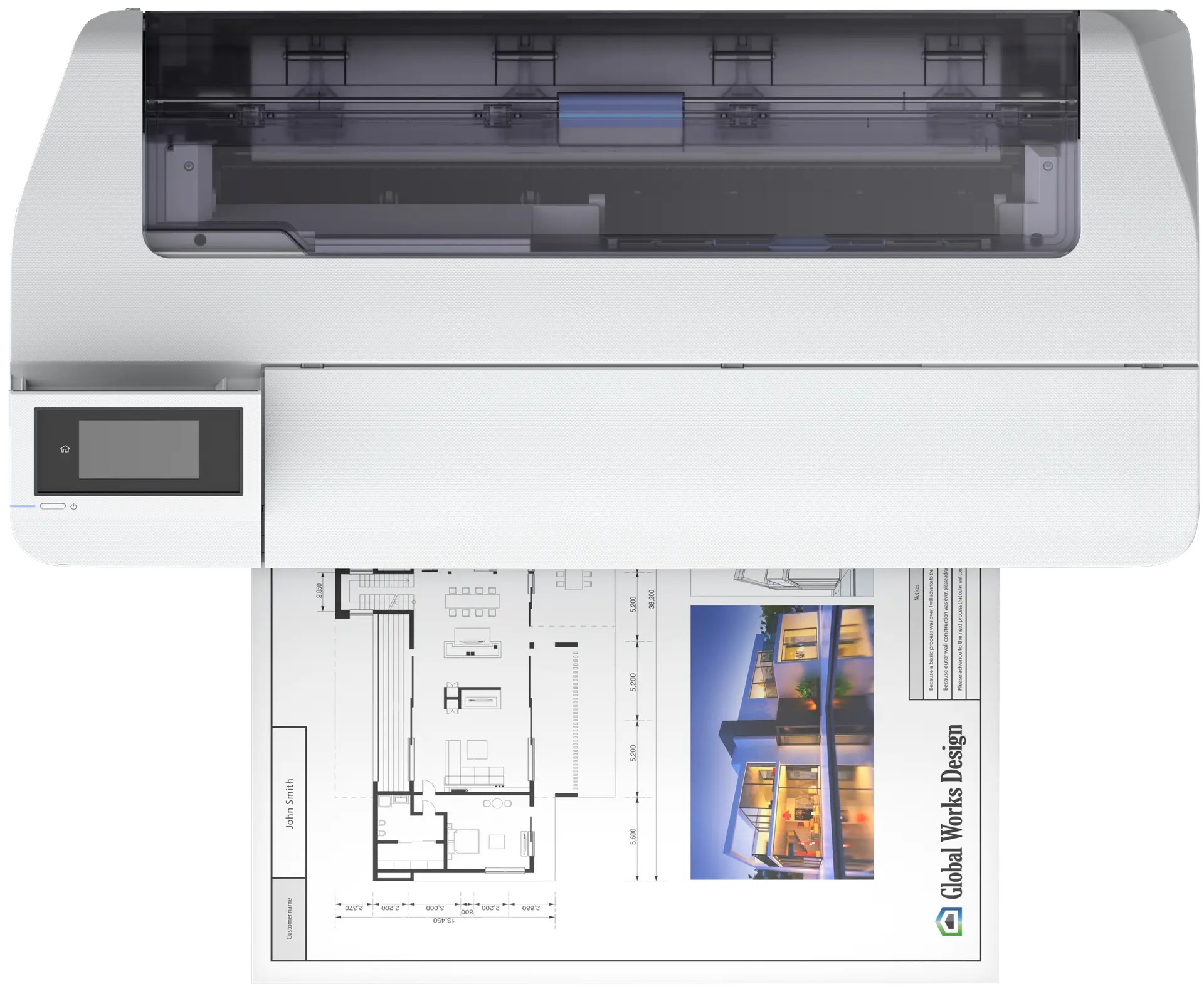 Epson SureColor SC-T3100N 24” (610 mm, A1+), No stand!, 2400x1200dpi, IEEE802.1x, 1Gb, SNMPv3, TLS/SSL, SMTPs, IP Sec, Administrator Mod, Ethernet, USB, Wi-Fi, Epson UltraChrome XD2 T40C140/240/340/440. photo 4