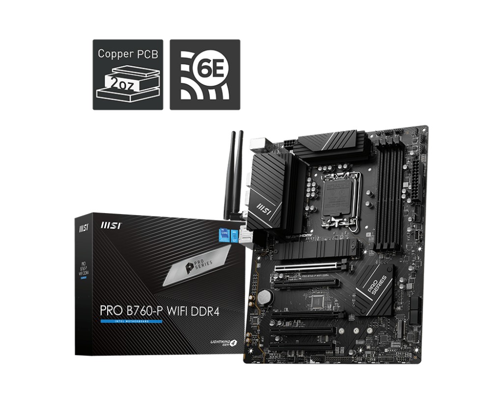Материнская плата MSI PRO B760-P WIFI DDR4 / 1700 / B760 / DDR4 / ATX photo 1