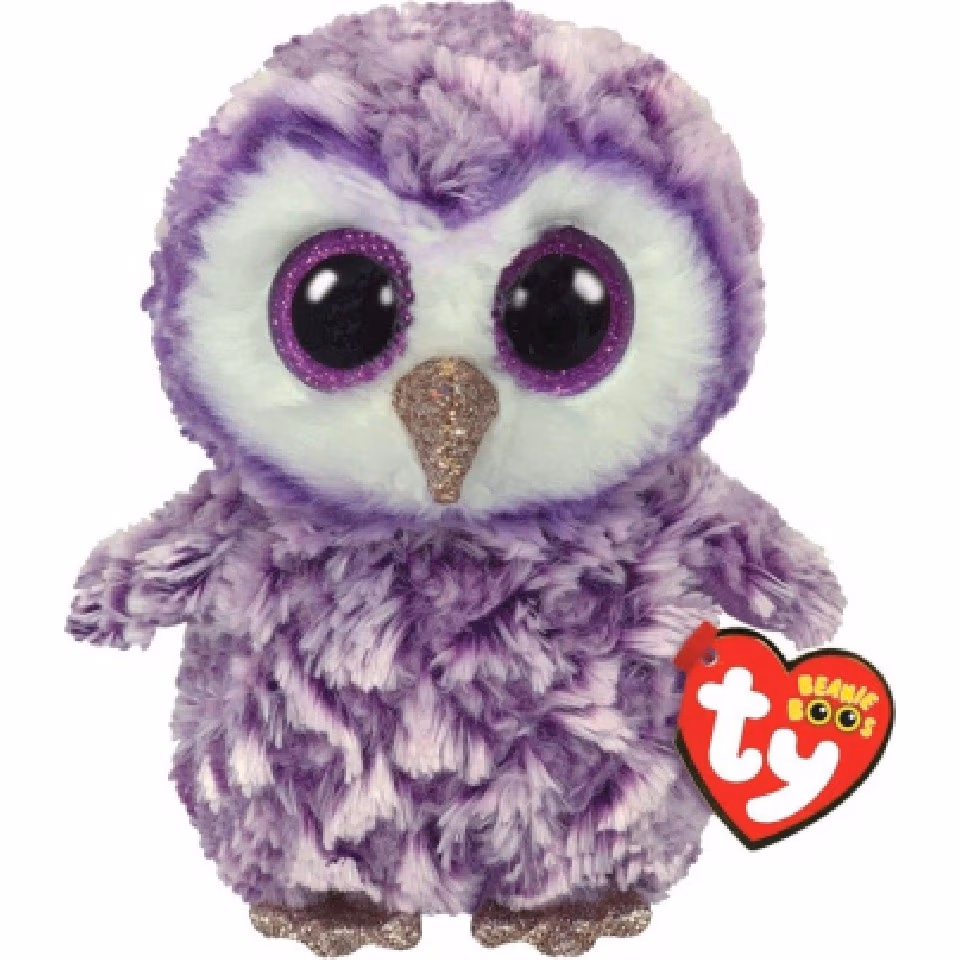 TY TY36325 Bb Moonlight - Purple Owl 15cm