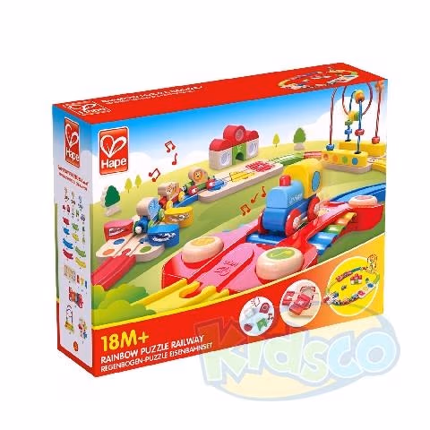 Hape E3826A Rainbow Puzzle Railway