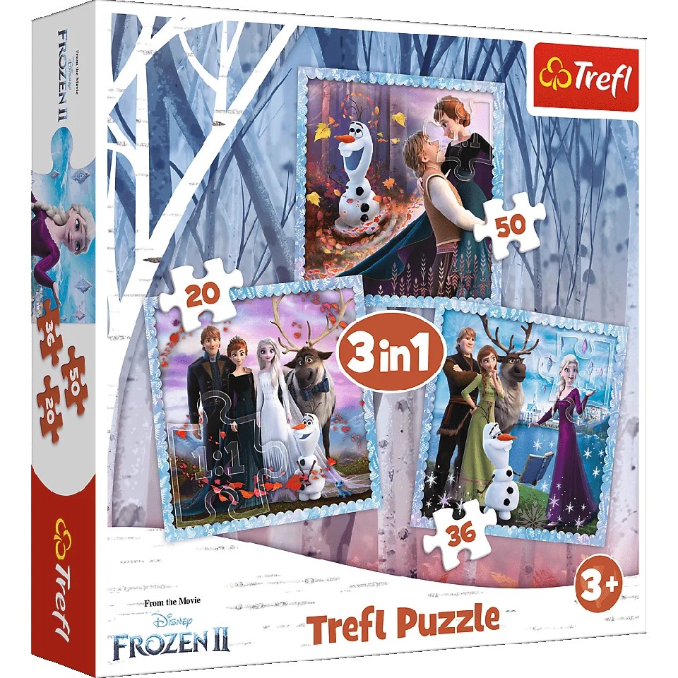Trefl 34853 Puzzles 3In1 Disney Frozen 2 photo 1