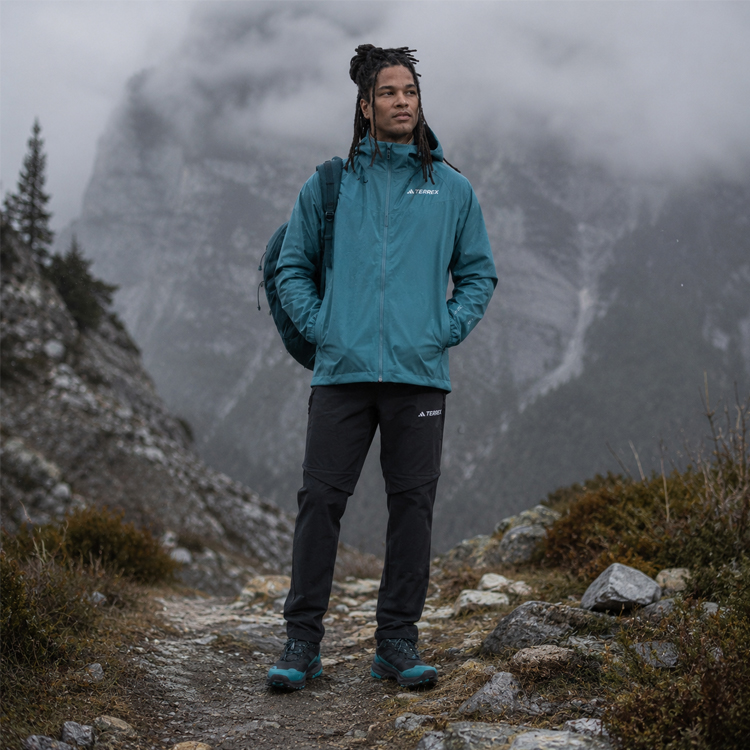 Куртка мужская Adidas MULTI 2L RAIN J XL Зелёный photo 2