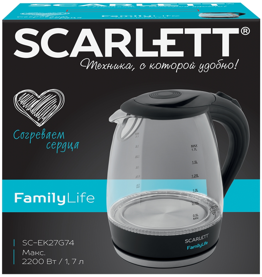 Fierbator de apa electric Scarlett SC-EK27G74 photo 3