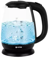 Чайник электрический Vitek VT7074, 1.7 л, 2200 Вт, Черный