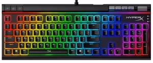 HYPERX Alloy Elite II RGB Mechanical Gaming Keyboard (RU), Mechanical keys (HyperX Red key switch) Backlight (RGB), 100% anti-ghosting, Key rollover: 6-key / N-key modes, Ultra-portable design, Solid-steel frame, USB