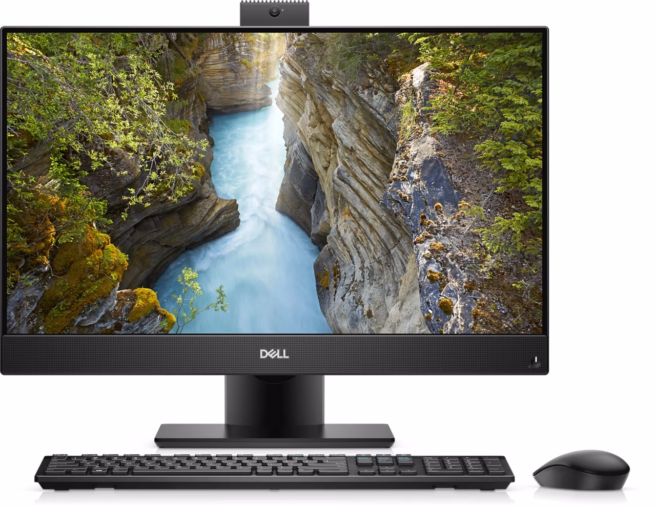 All-in-One PC - 23.8" - DELL OptiPlex 5480 FullHD IPS Non-Touch AG (Intel Core i7-10700T, 16GB (1X16GB) DDR4, M.2 256GB PCIe NVMe, noODD, CR, Integrated graphics, Wi-Fi6 2x2+BT 5.0, TPM, HD Cam, KB + Mouse, Height Adjustable Stand, Win10Pro, Black) 