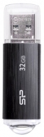 32GB USB2.0 Silicon Power Ultima U02 Black, Strap-hole Design with cap to protect USB connector (Read 18 MByte/s, Write 10 MByte/s) thumbnav 1