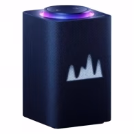 Smart Speaker  Yandex Station MAX Zigbee with Alisa, Blue, Smart Home Control Center with Zigbee, No Hub Required, Wi-FI-AC + BT4.2, Alisa Assistant built-in, 65W, Sensor buttons, 7 Microphones, HDMI, Audio Line-out, Remote Control, Multiroom, LED Display