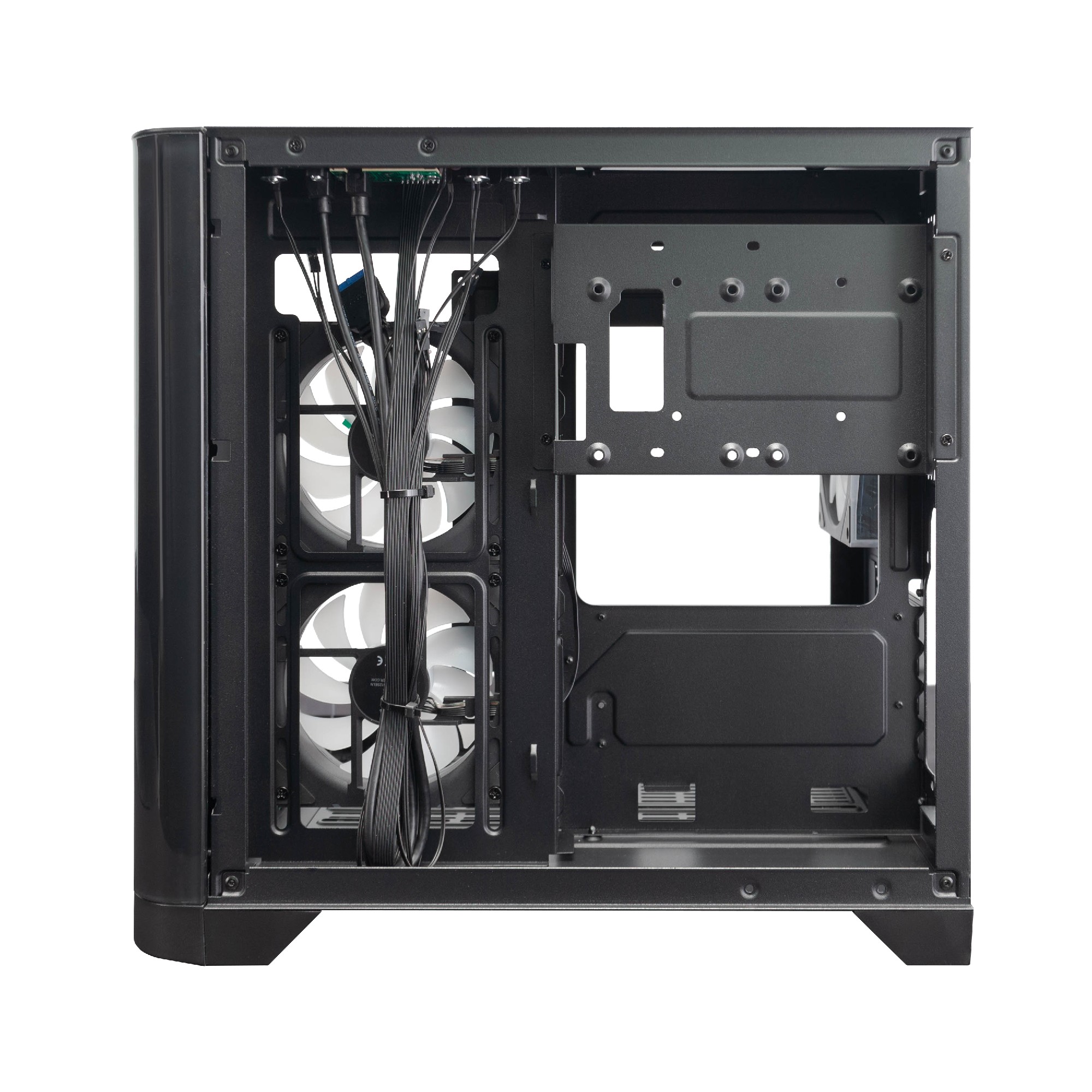 Корпус 1STPLAYER UV5 / no PSU / Side-Window / 3x120mm / mATX / Black photo 5